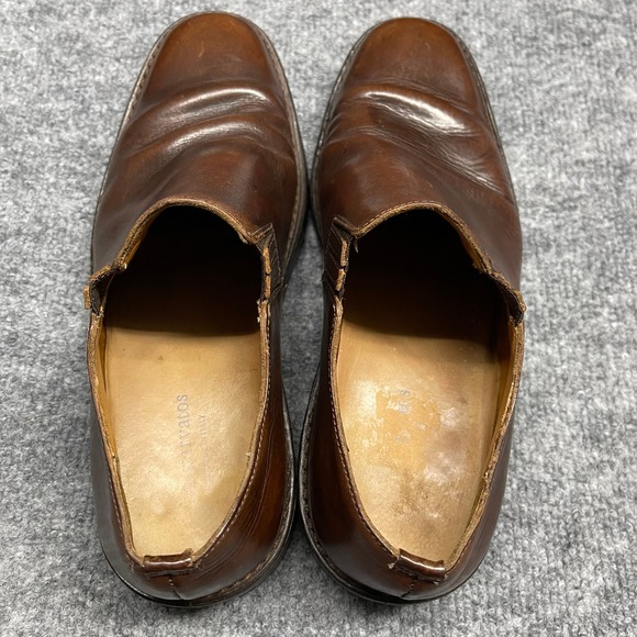 John Varvatos Shoes Mens Size 9 Brown Leather Slip On Loafers Hand Made in Italy main image 8